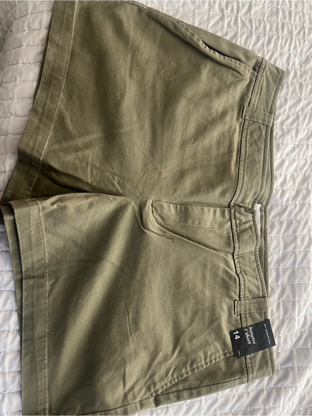 New York & Company Olive Utility Shorts